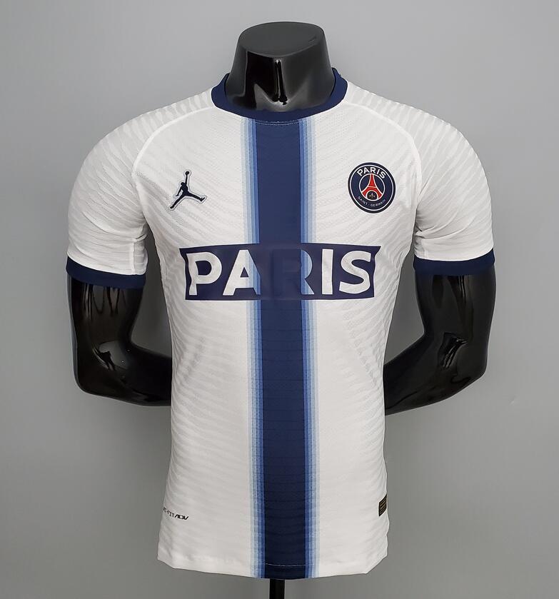 2022/23 PSG X Jordan White Blue Training Shirt Player Version